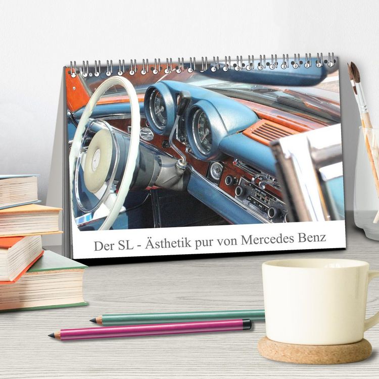 Produktbild: Der SL - &Auml;sthetik pur von Mercedes Benz (Tischkalender 2025 DIN A5 quer), CALVENDO Monatskalender
