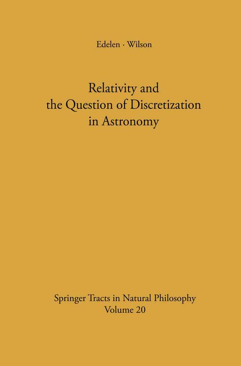 Produktbild: Relativity and the Question of Discretization in Astronomy