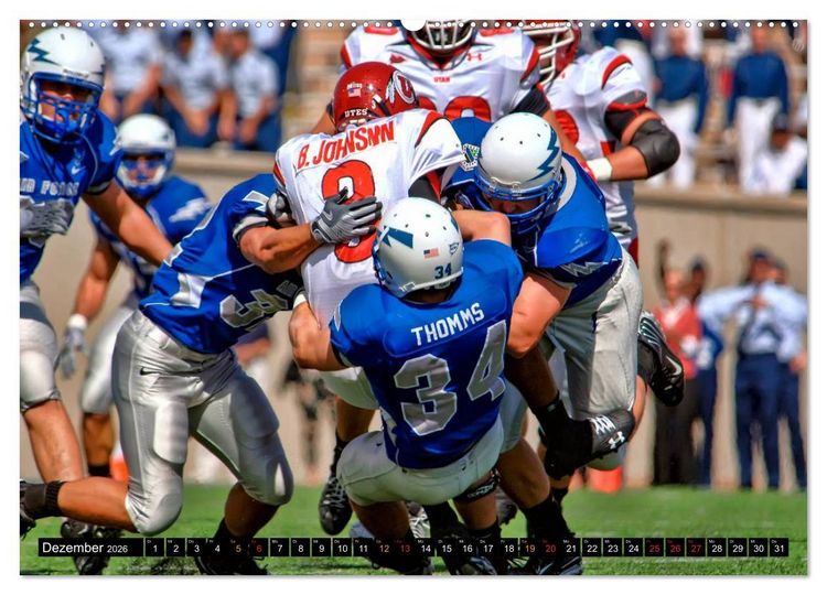 Produktbild: Kraft und Taktik - American Football (Wandkalender 2026 DIN A2 quer), CALVENDO Monatskalender
