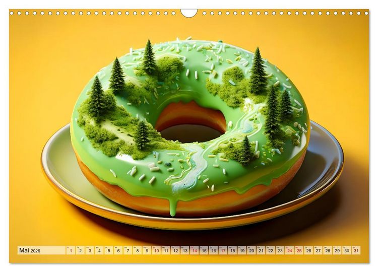 Produktbild: Donuts - Eine Reise durch die Jahreszeiten (Wandkalender 2026 DIN A3 quer), CALVENDO Monatskalender