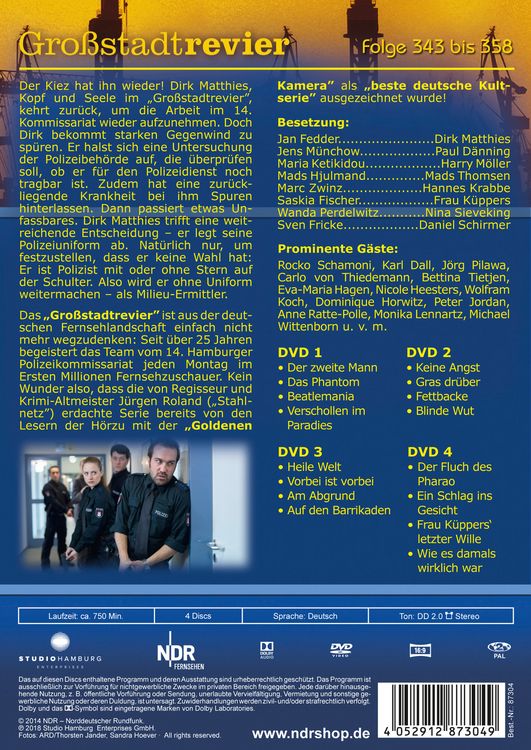 Produktbild: Gro&szlig;stadtrevier - Box 23/Folge 343-358 [4 DVDs]