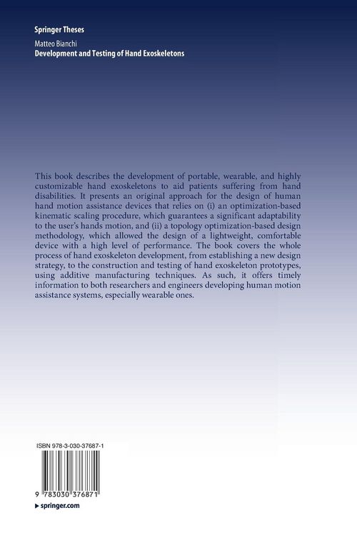 Produktbild: Development and Testing of Hand Exoskeletons