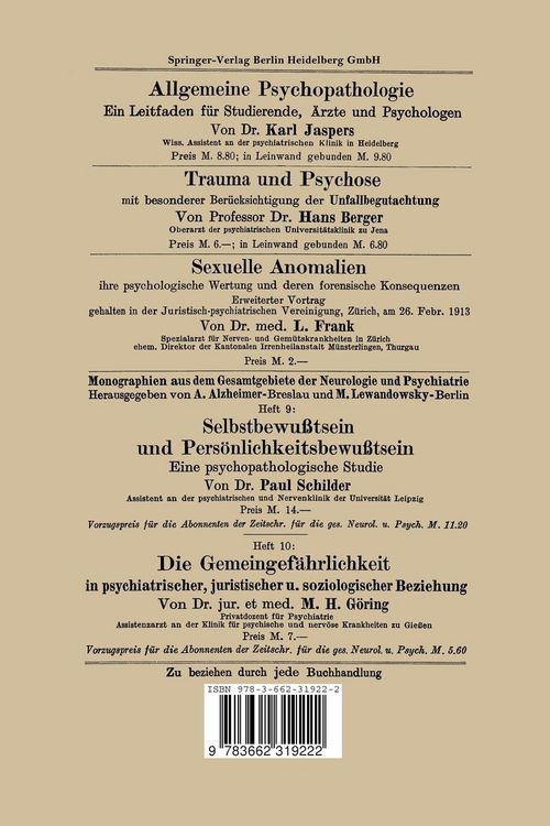 Produktbild: Physisch und Psychisch in der Pathologie