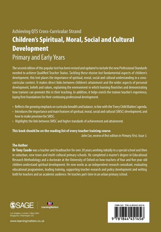 Produktbild: Children's Spiritual, Moral, Social and Cultural Development