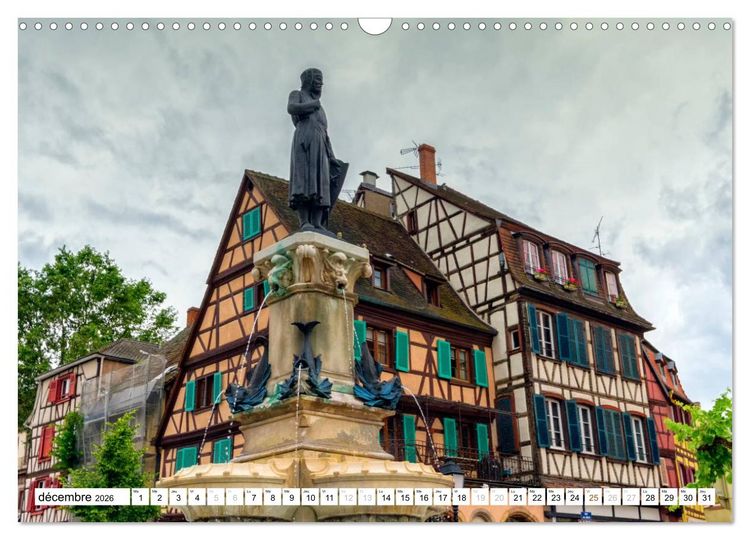 Produktbild: Alsace, magnifiques colombages (Calendrier mural 2026 DIN A3 vertical), CALVENDO calendrier mensuel