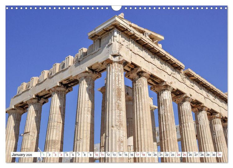 Produktbild: Ancient Greece and Architecture (Wall Calendar 2026 DIN A3 landscape), CALVENDO 12 Month Wall Calendar