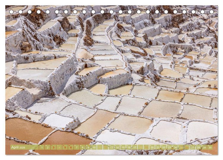 Produktbild: Peru - Bunte Vielfalt von Machu Picchu bis zur Atacama W&uuml;ste (Tischkalender 2026 DIN A5 quer), CALVENDO Monatskalender