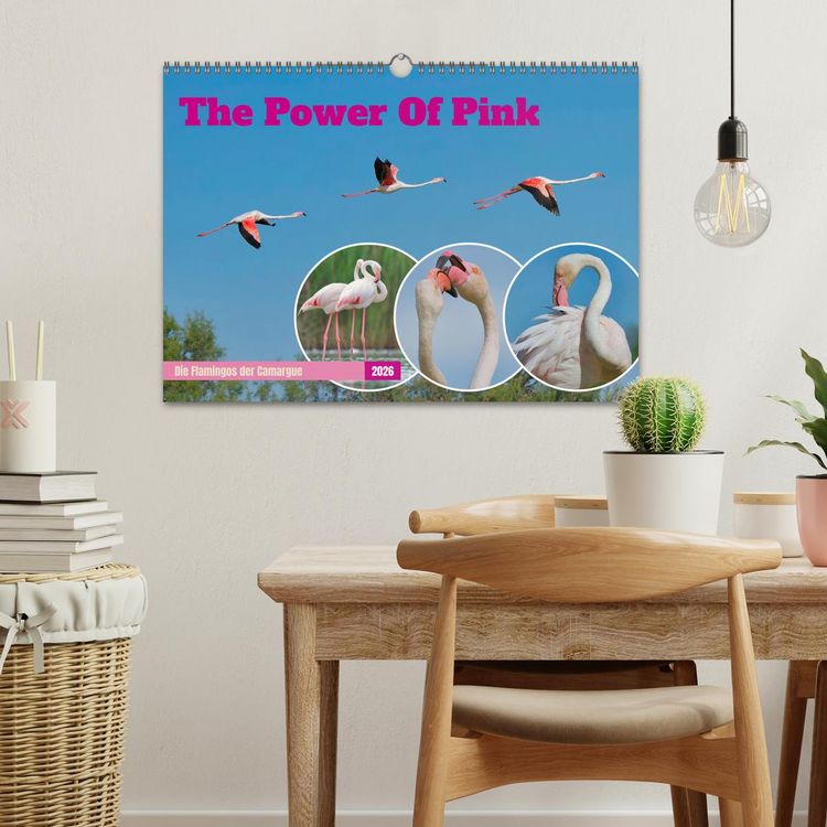 Produktbild: The Power Of Pink (Wandkalender 2026 DIN A3 quer), CALVENDO Monatskalender