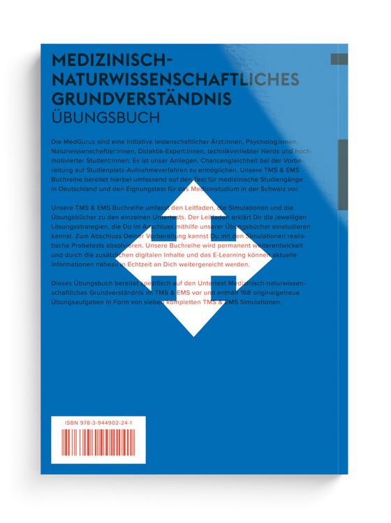 Produktbild: MedGurus - TMS &Uuml;bungsbuch Medizinisch-naturwissenschaftliches Grundverst&auml;ndnis