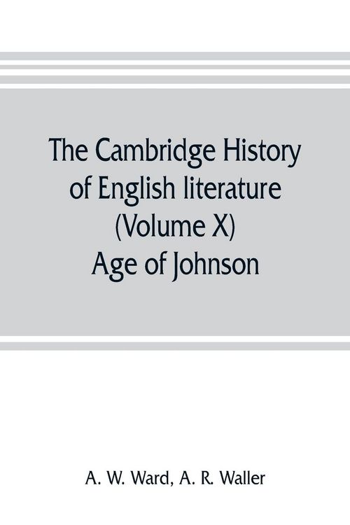 Produktbild: The Cambridge history of English literature (Volume X) Age of Johnson