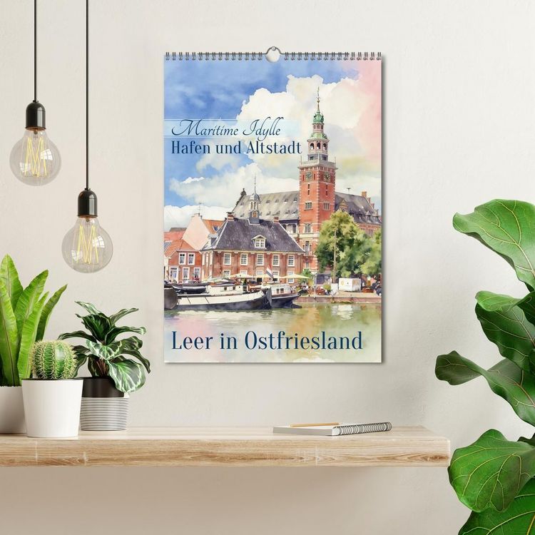 Produktbild: Hafen und Altstadt - Leer in Ostfriesland (Wandkalender 2027 DIN A3 hoch), CALVENDO Monatskalender
