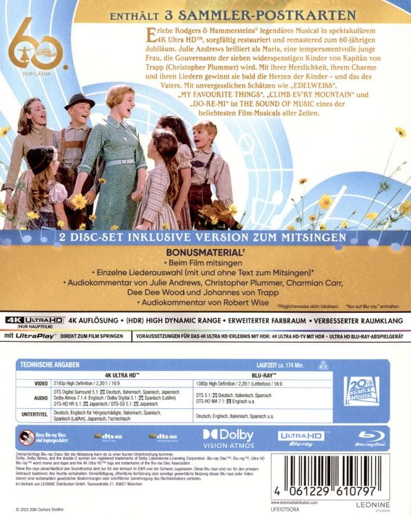 Produktbild: The Sound of Music - Collector's Edition (4K Ultra HD + Blu-ray)