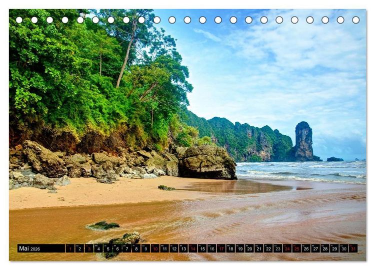 Produktbild: Thailand Sonne und Strand (Tischkalender 2026 DIN A5 quer), CALVENDO Monatskalender