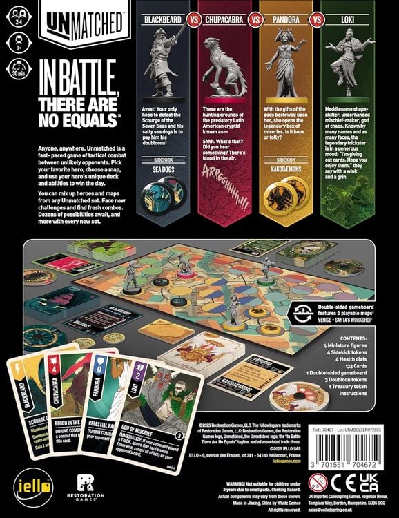Produktbild: Pegasus IEL70467 - iello, Unmatched: Battle of Legends Vol 3 (EN)