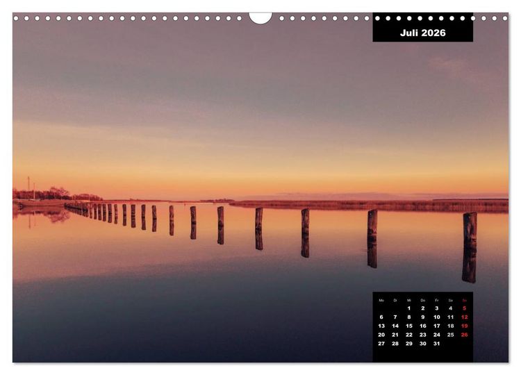 Produktbild: Maritime Seebilder - Von der Ostsee zur Nordsee (Wandkalender 2026 DIN A3 quer), CALVENDO Monatskalender