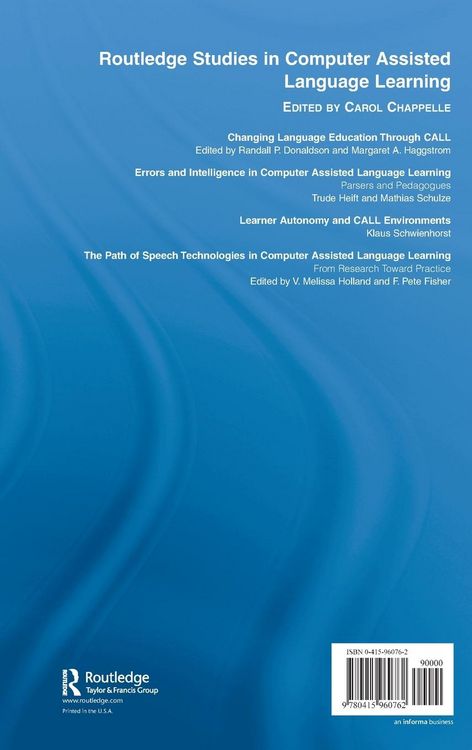 Produktbild: The Path of Speech Technologies in Computer Assisted Language Learning