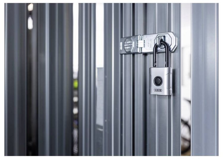 Produktbild: ABUS ABEO10000 Vorh&auml;ngeschloss Bluetooth Silber Bluetooth-Vorh&auml;ngeschloss