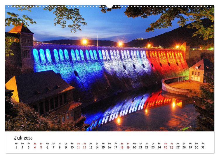 Produktbild: Der Edersee - Das Paradies in Nordhessen (hochwertiger Premium Wandkalender 2026 DIN A2 quer), Kunstdruck in Hochglanz