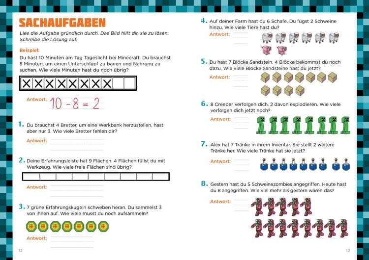 Produktbild: Mathe f&uuml;r Minecrafter - Plus und Minus