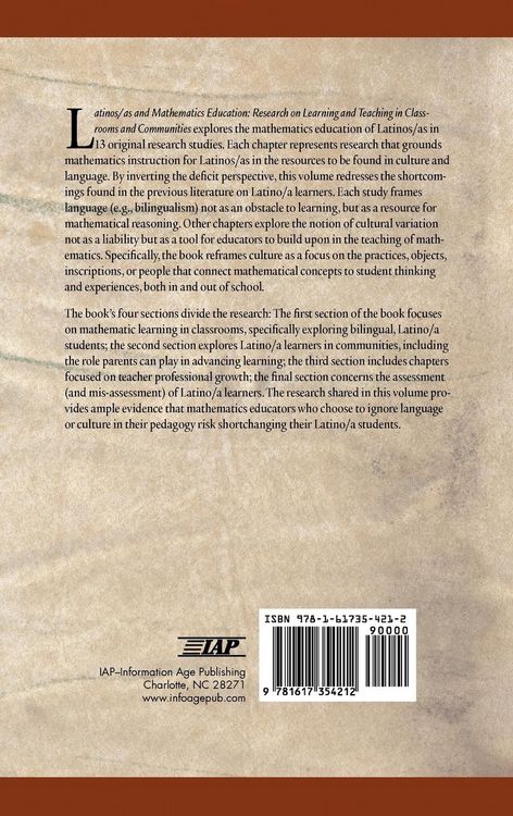 Produktbild: Latinos/As and Mathematics Education