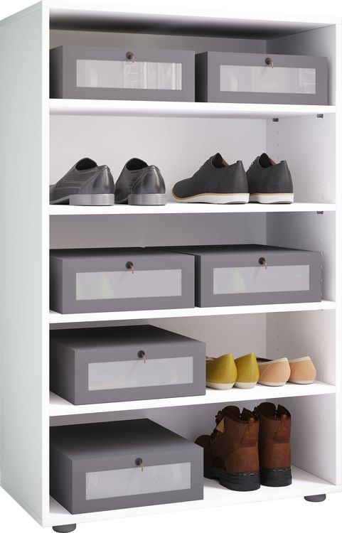 XXL Holz Großer Schuhschrank Schuhregal Lona 5
