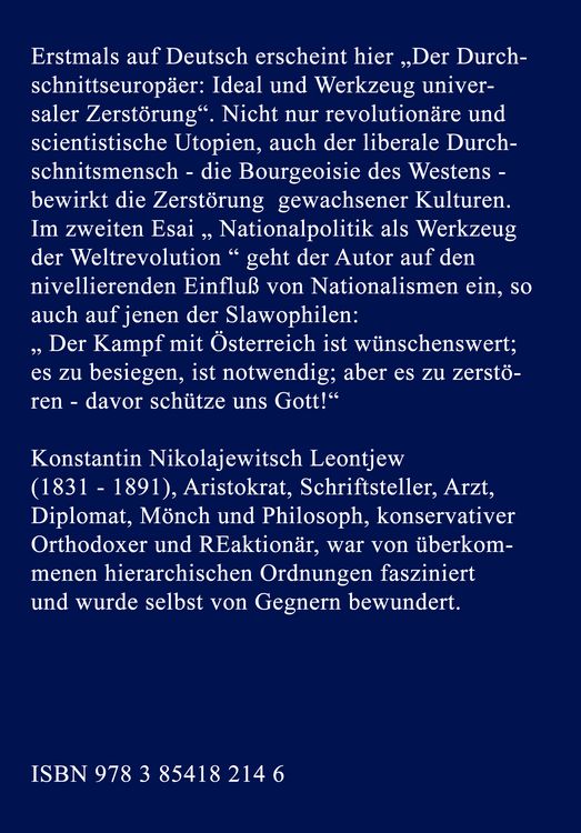 Produktbild: Der Durchschnittseurop&auml;er: