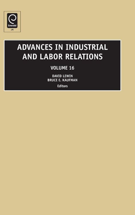 Produktbild: Advances in Industrial and Labor Relations