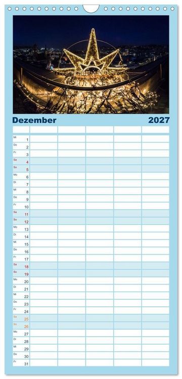 Produktbild: Familienplaner 2027 - STUTTGART 2027 auf den zweiten Blick mit 5 Spalten (Wandkalender, 21 x 45 cm) CALVENDO