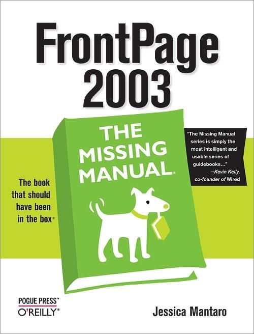 Produktbild: FrontPage 2003: The Missing Manual