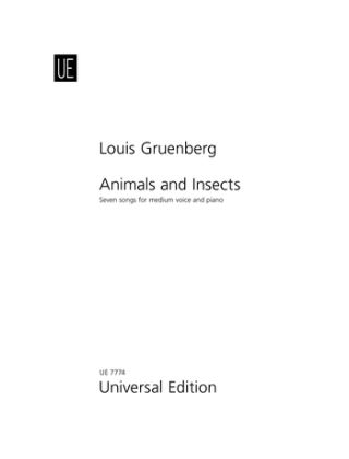 Produktbild: Animals and Insects - Tierbilder op. 22 f&uuml;r mittlere Singstimme und Klavier