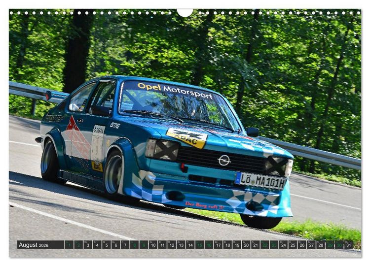 Produktbild: OLDTIMER BERGRENNEN - OPEL AM START (Wandkalender 2026 DIN A3 quer), CALVENDO Monatskalender