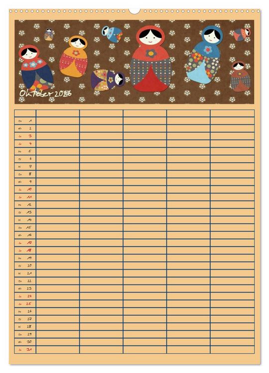 Produktbild: Unser buntes Familienleben (hochwertiger Premium Wandkalender 2026 DIN A2 hoch), Kunstdruck in Hochglanz