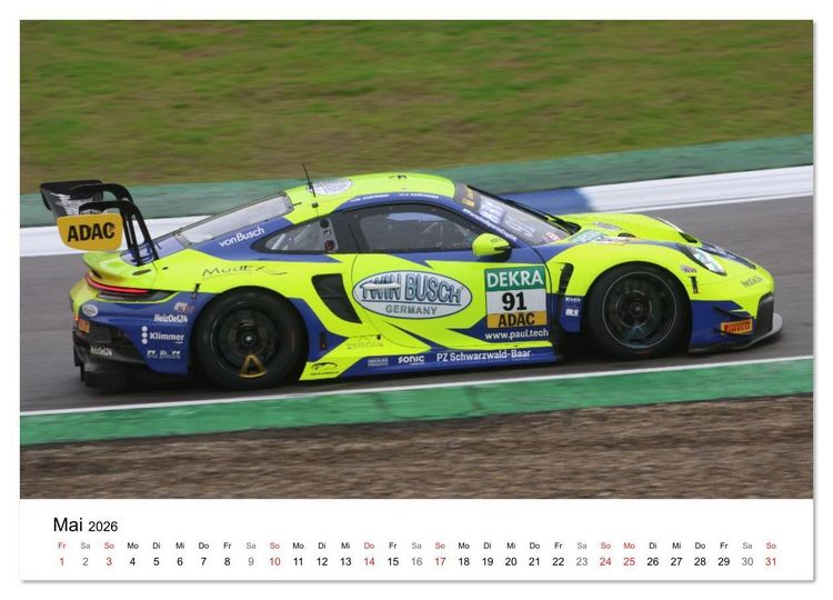 Produktbild: Motorsport aus Zuffenhausen (Wandkalender 2026 DIN A4 quer), CALVENDO Monatskalender