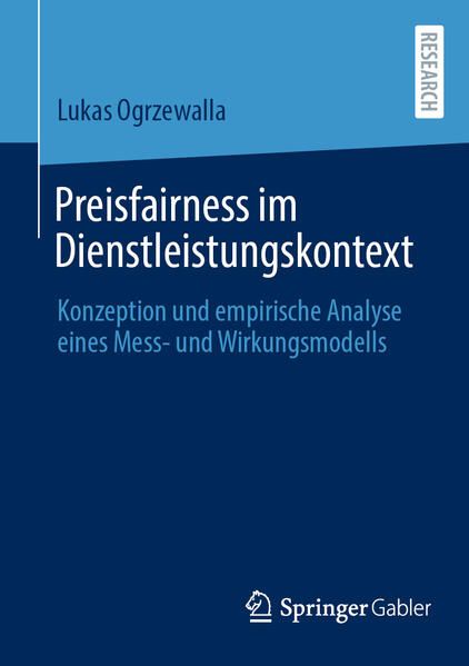 Produktbild: Preisfairness im Dienstleistungskontext