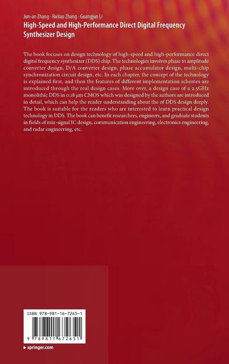 Produktbild: High-Speed and High-Performance Direct Digital Frequency Synthesizer Design