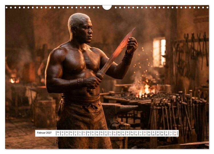 Produktbild: Echte Kerle &ndash; Gladiatoren (Wandkalender 2027 DIN A3 quer), CALVENDO Monatskalender