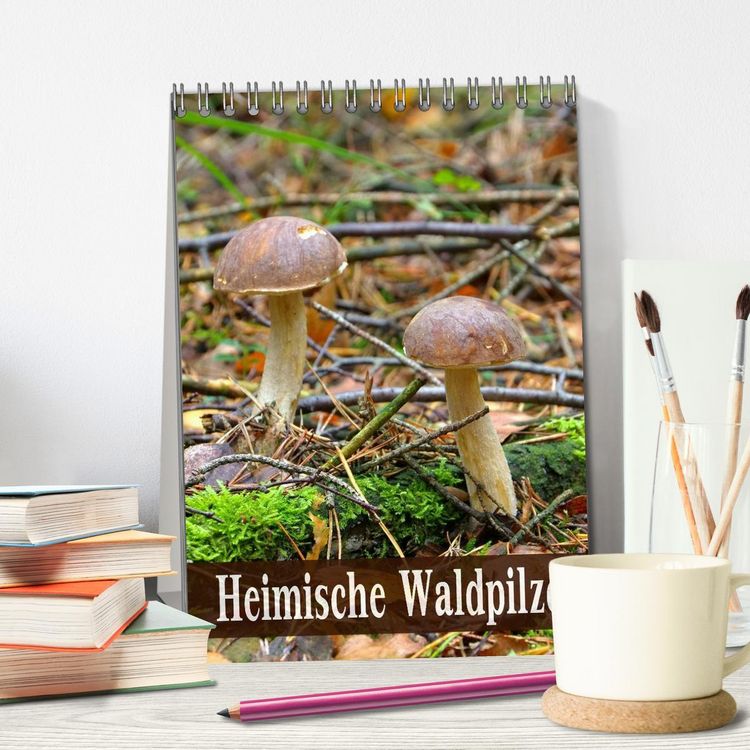 Produktbild: Heimische Waldpilze (Tischkalender 2026 DIN A5 hoch), CALVENDO Monatskalender
