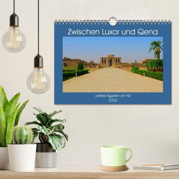 Produktbild: Zwischen Luxor und Qena - antikes &Auml;gypten am Nil (Wandkalender 2026 DIN A4 quer), CALVENDO Monatskalender