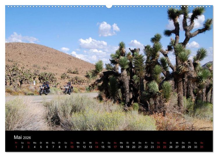 Produktbild: Born to be Wild - Mit der Harley durch den S&uuml;dwesten der USA (Wandkalender 2026 DIN A2 quer), CALVENDO Monatskalender