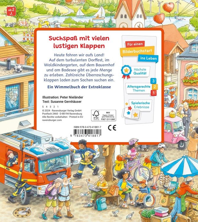 Produktbild: Mein Sachen suchen Wimmelbuch: Auf dem Land