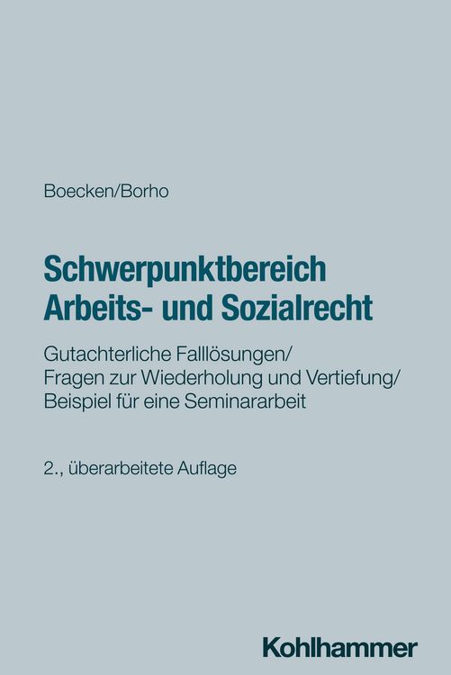 Produktbild: Schwerpunktbereich Arbeits- und Sozialrecht
