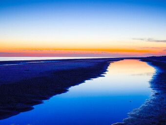 Produktbild: CALVENDO Puzzle Kniepsand an der Westk&uuml;ste von Amrum nach Sonnenuntergang | 1000 Teile Lege-Gr&ouml;&szlig;e 64x48cm Foto-Puzzle f&uuml;r gl&uuml;ckliche Stunden