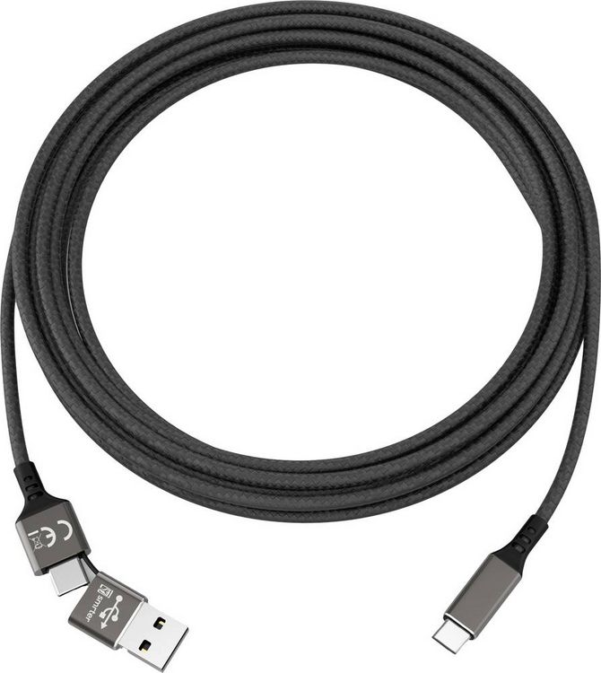Produktbild: Smrter USB-Kabel USB 2.0 USB-C&reg; Stecker, USB-C&reg; Stecker 1.00 m SMRTER_SPEEDY_C_BK