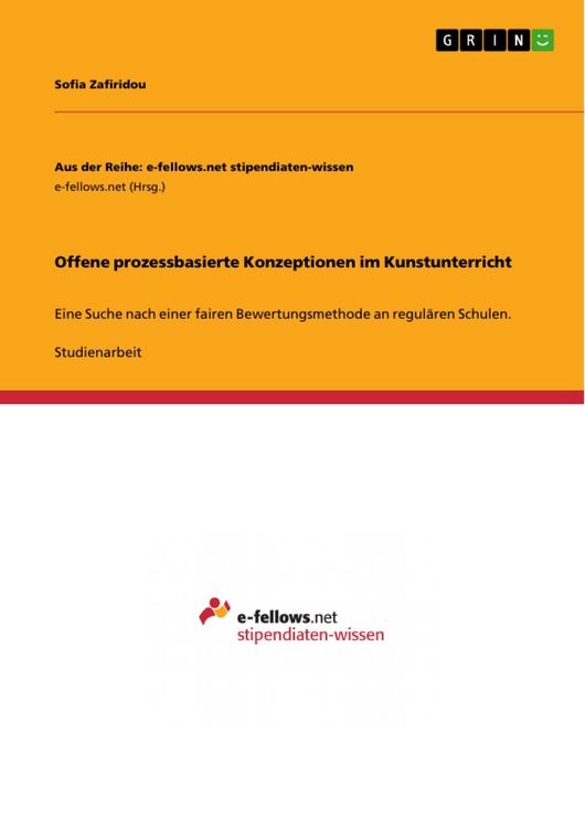 Produktbild: Offene prozessbasierte Konzeptionen im Kunstunterricht