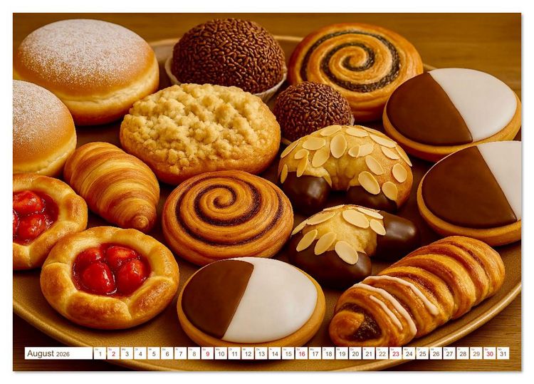 Produktbild: B&auml;cker und Backstuben (Tischkalender 2026 DIN A5 quer), CALVENDO Monatskalender