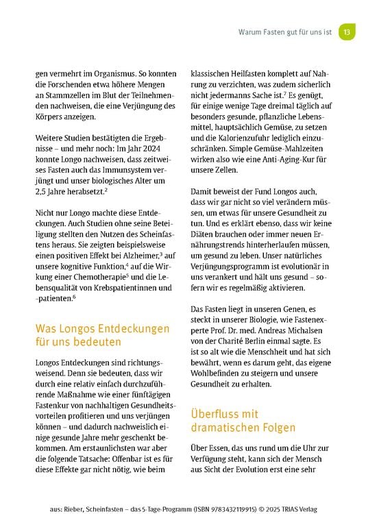 Produktbild: Scheinfasten - das 5-Tage-Programm