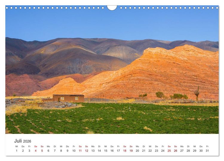 Produktbild: Argentinien - vielseitig und kontrastreich (Wandkalender 2026 DIN A3 quer), CALVENDO Monatskalender