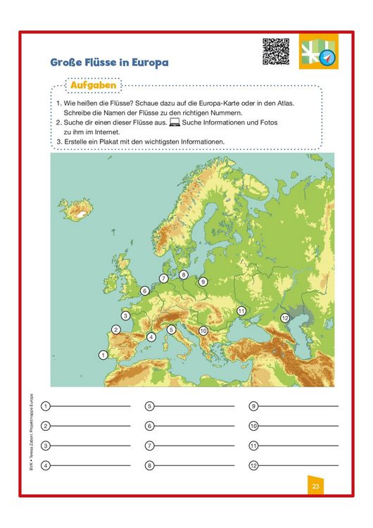 Produktbild: Projektmappe Europa