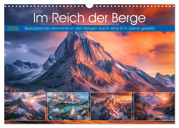 Produktbild: Im Reich der Berge (Wandkalender 2026 DIN A3 quer), CALVENDO Monatskalender