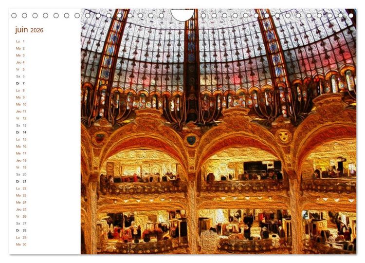 Produktbild: LES VITRAUX (Calendrier mural 2026 DIN A4 vertical), CALVENDO calendrier mensuel